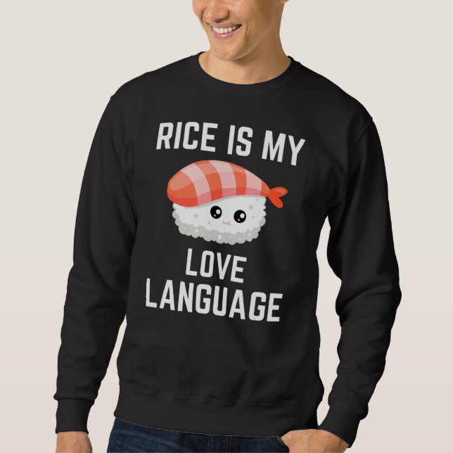 Sudadera El arroz es mi lenguaje de amor (Anverso)