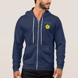 Sudadera El arte del hibiscus amarillo sólo es bueno