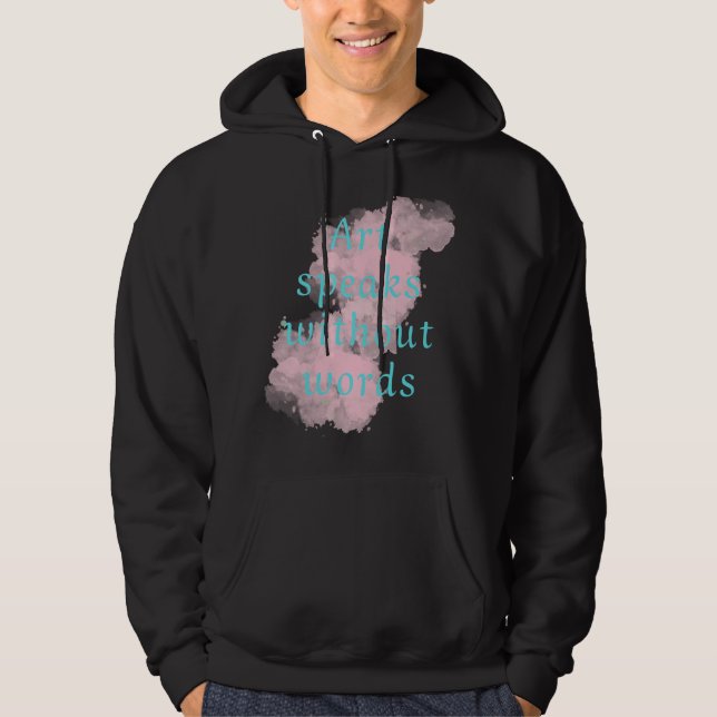 Sudadera El arte habla sin palabras (Anverso)