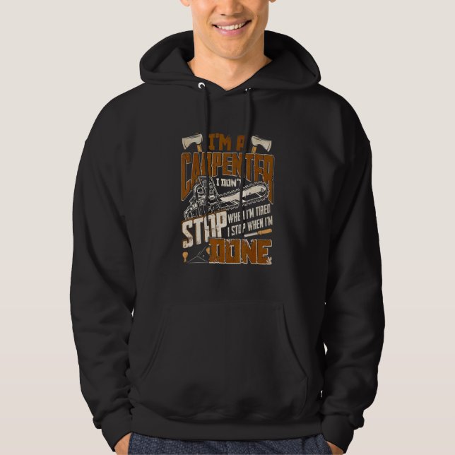 Sudadera El Artesano De Carpintería Trabajador De Madera So (Anverso)