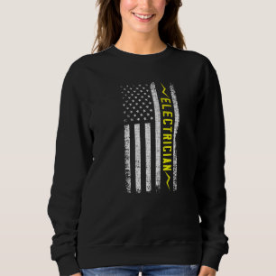 Sudadera El artesano de la bandera estadounidense, el artes