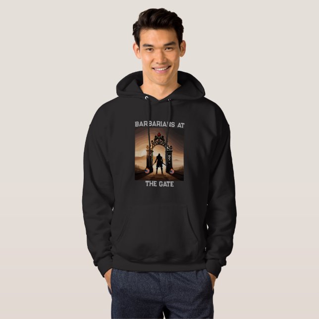 Sudadera El asedio: Bárbaros a las puertas de América (Anverso completo)