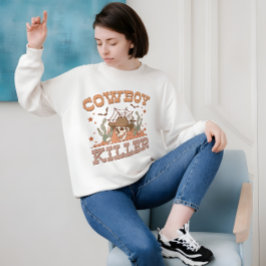 Sudadera El asesino de Cowboy divertido, retro occidental,