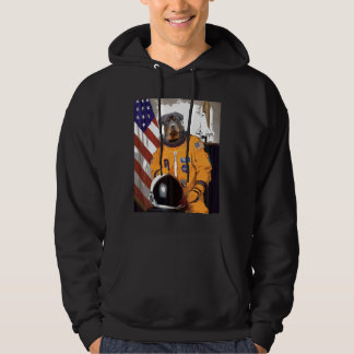 Sudadera El astronauta de Rottweiler se enorgullece de ser 