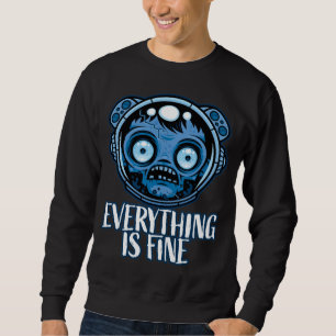 Sudadera El astronauta zombiano está bien