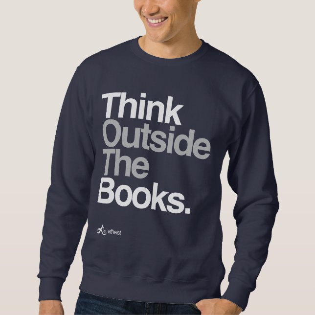 Sudadera El ateo piensa fuera de los libros (Anverso)
