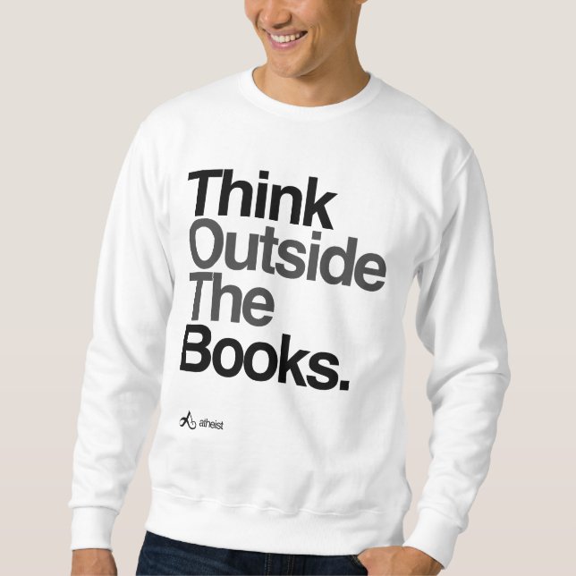 Sudadera El ateo piensa fuera de los libros (Anverso)