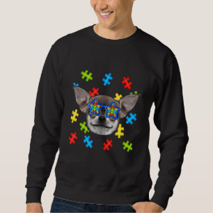 Sudadera El autismo chihuahua chiquito rompe gafas de sol c