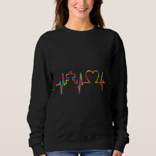 Sudadera El autismo cuerdo rompe con el autismo de corazón