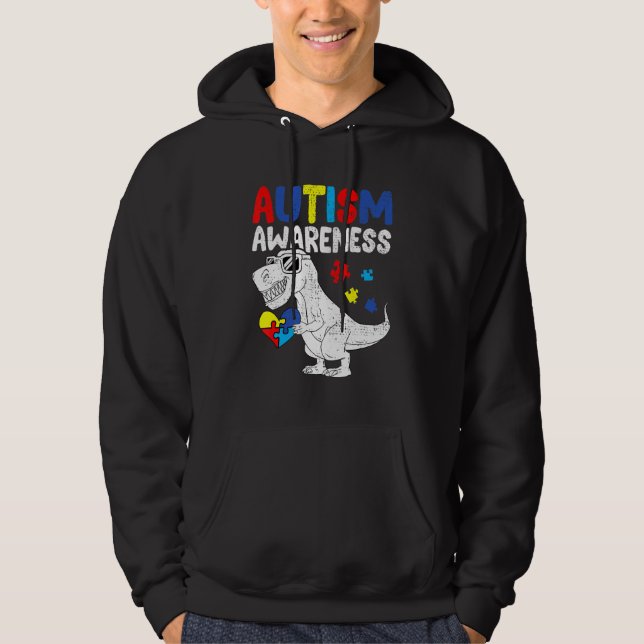 Sudadera El autismo de los dinosaurios rompe el enigma de l (Anverso)
