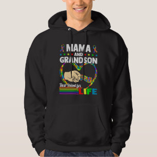 Sudadera El Autismo De Mamá Y Nieto Apoya El Autismo Del Am