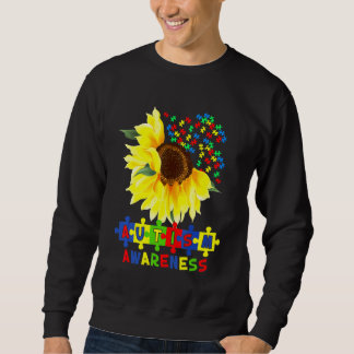 Sudadera El autismo del girasol rompe la pieza Conciencia d