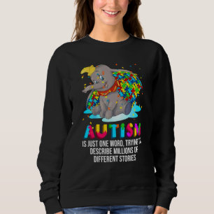 Sudadera El Autismo Elefante Es Sólo Una Palabra Que Trata 