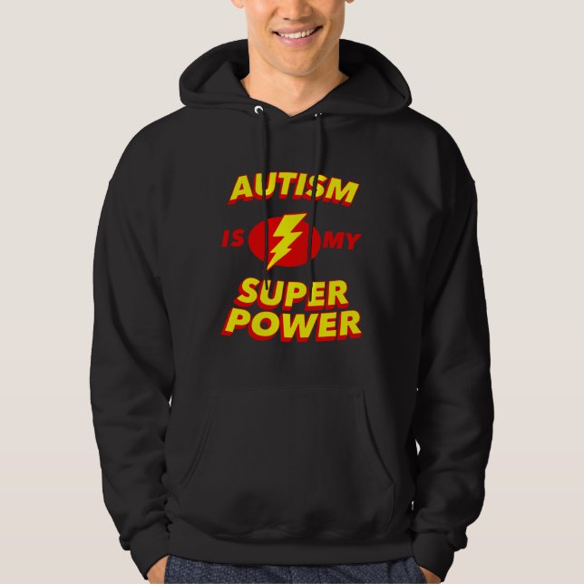 Sudadera El autismo es mi superhéroe de conciencia (Anverso)