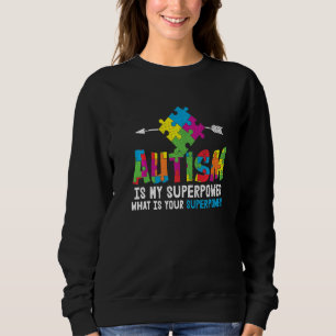 Sudadera El Autismo Es Mi Superpoder Amar El Autismo Autist