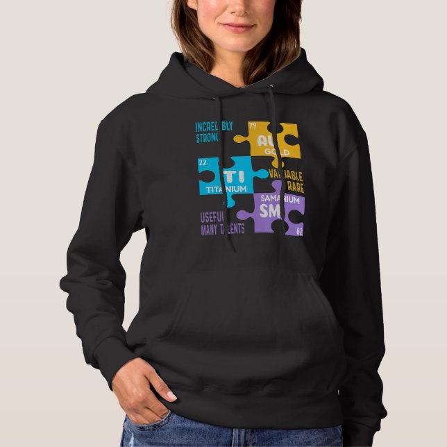 Sudadera El autismo es un elemento de la conciencia del aut (Anverso)