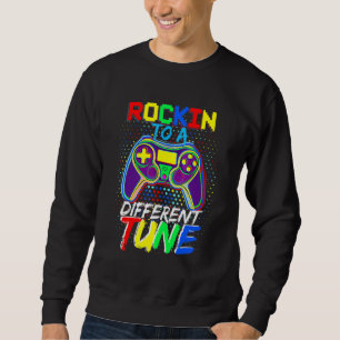 Sudadera El Autismo Gamer Rockin' A Una Nueva Vía De Autism