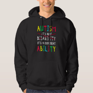 Sudadera El Autismo No Es Una Discapacidad, Es Una Habilida