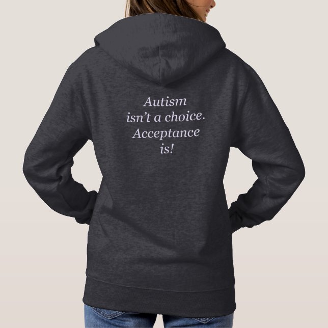 Sudadera El autismo no es una opción (Reverso)