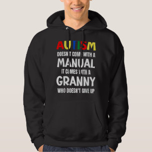 Sudadera El autismo no viene con un manual viene con un