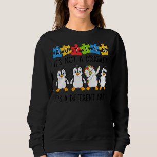 Sudadera El autismo pingüino no es una discapacidad, es una