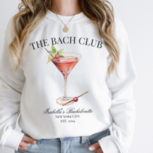 Sudadera El Bach Club Cocktail De Bachelorette