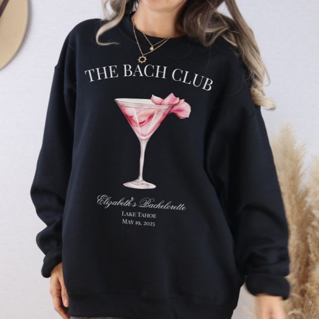 Sudadera El Bach Club Pink Cocktail Black (The Bach Club Sweatshirt)