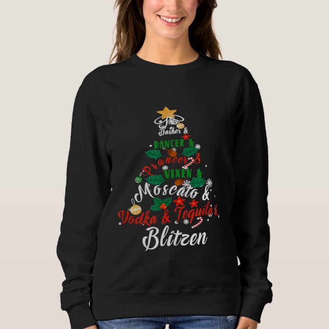 Sudadera El bailarín de Dasher Prancer Vixen Moscow Vodka T (Anverso)