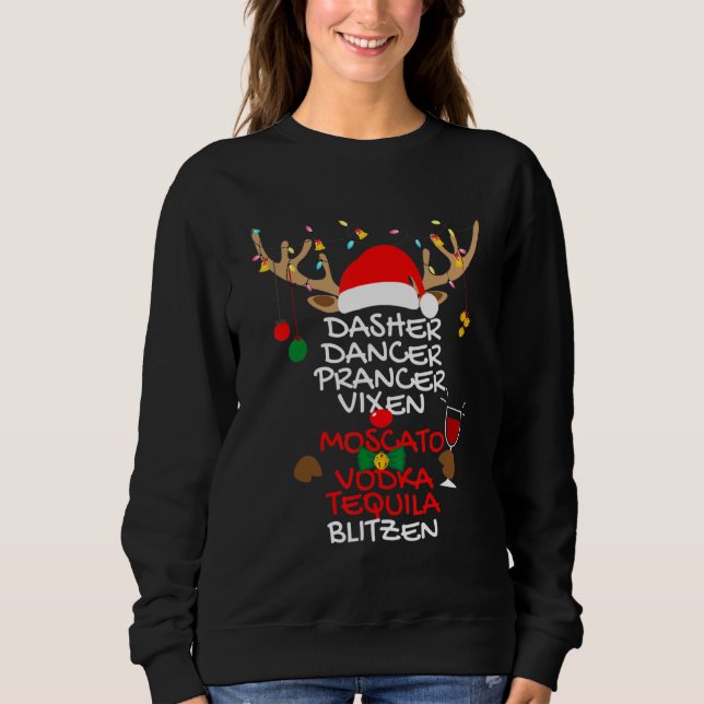 Sudadera El bailarín de Dasher Prancer Vixen Moscow Vodka T (Anverso)
