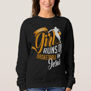 Sudadera El Baloncesto Cristiano Este Chica Corre Sobre Jes