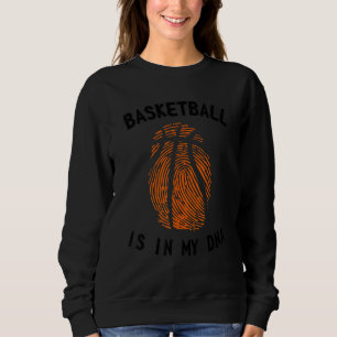 Sudadera El Baloncesto Está En Mi Dna Basketball Fingerprin