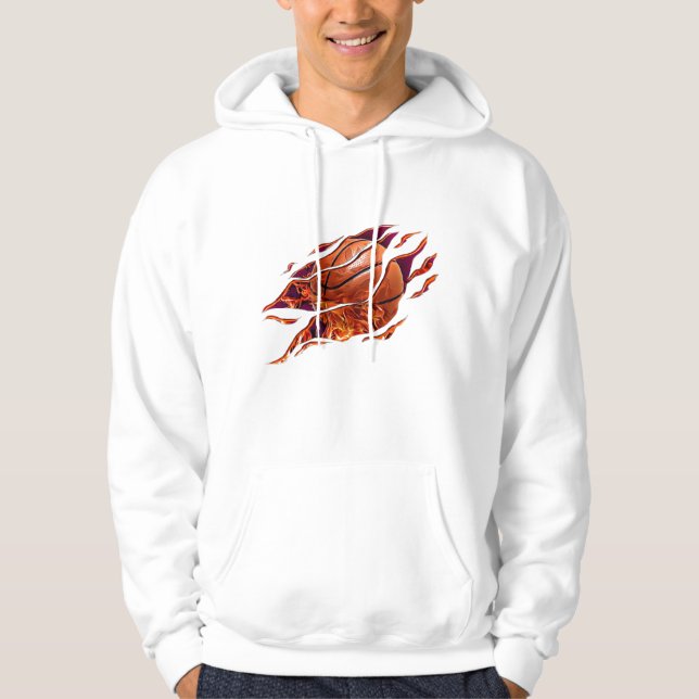 Sudadera el baloncesto nunca se detiene  (Anverso)