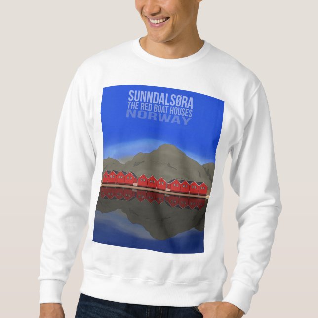 Sudadera El Barco Rojo Casas Sunndalsøra Noruega (Anverso)