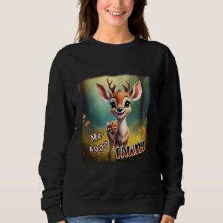 Sudadera El bebé Adorable gracioso pequeño venado con el di