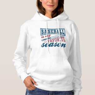 Sudadera El béisbol es mi temporada favorita
