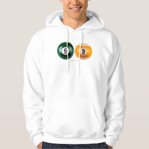 Sudadera El billar duro 69 de SlipperyJoe con una bola de b