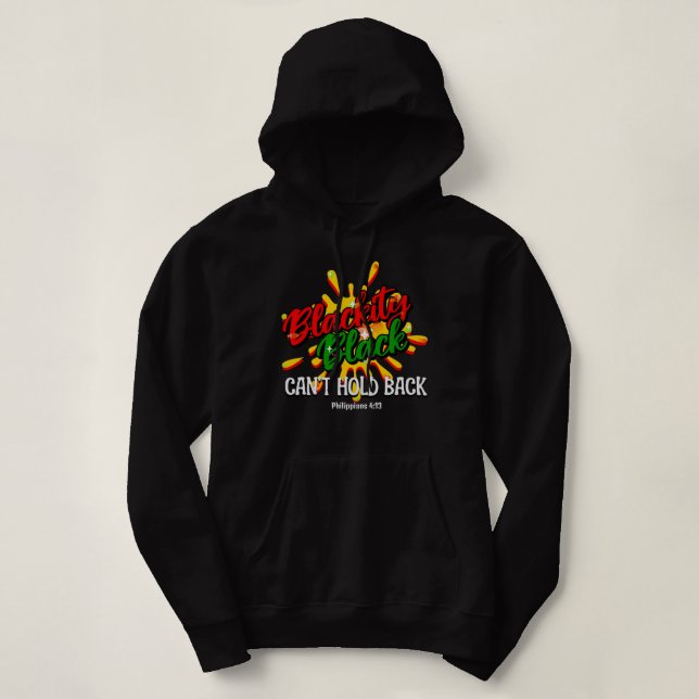 SUDADERA EL BLACKITY BLACK ESTILO NO PUEDE RECUPERARSE (Diseño del anverso)