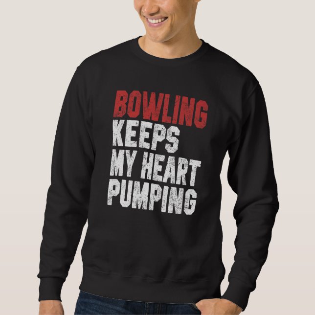 Sudadera El boliche mantiene mi corazón bombeando Papá juga (Anverso)