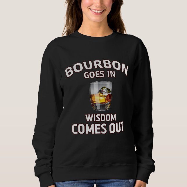 Sudadera El Borbón Va En Sabiduría Y Sale Retro Bourbon (Anverso)
