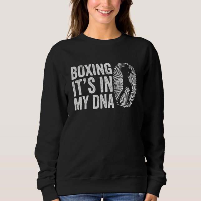 Sudadera El Boxeo Está En Mi Dna Jab Cross Hook Boxing Guan (Anverso)