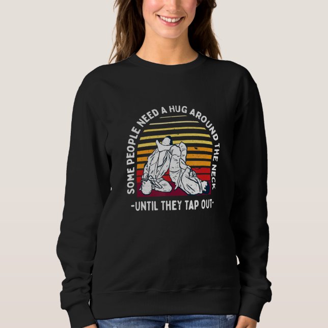 Sudadera El brasileño Jiu Jitsu Para El Combatiente De La M (Anverso)