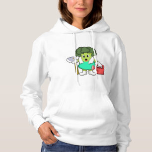 Sudadera El brócoli como granjero con agua