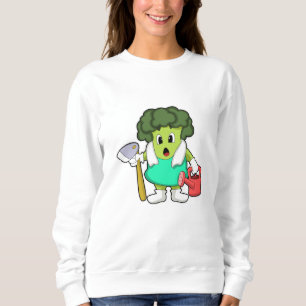 Sudadera El brócoli como granjero con agua