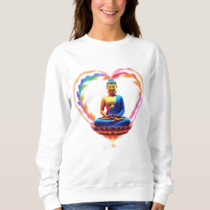 Sudadera 🌈 "El Buda del Amor: Colores de compasión ❤️ ✨