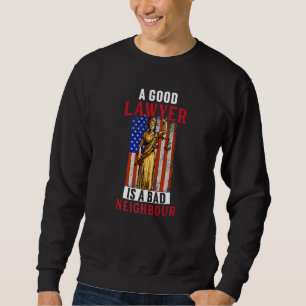 Sudadera El buen abogado es un gráfico de un abogado de mal