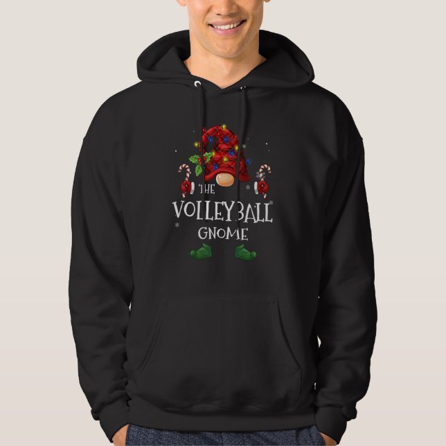 Sudadera El búfalo de voleibol tocó el árbol de Navidad (Anverso)