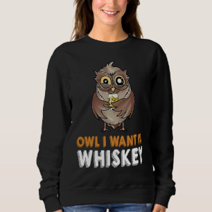 Sudadera El búho que quiero es un cóctel NightOwl de whisky