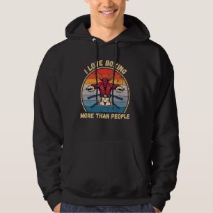 Sudadera El Bull Vintage Que Amo El Boxeo Más Que El Boxeo