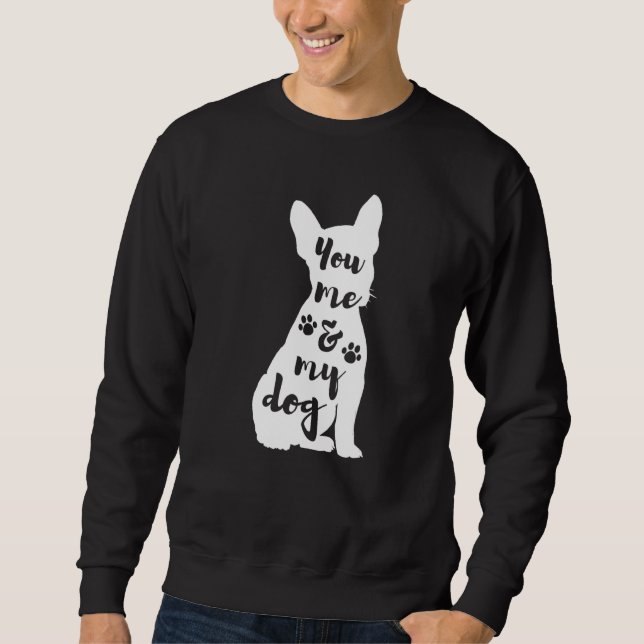 Sudadera El Bulldog francés Tú Y Mi Perro (Anverso)