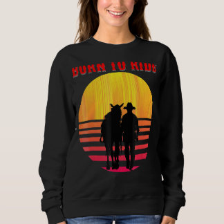 Sudadera El Caballo Con Amor Y El Caballo De Caballo Con Ra